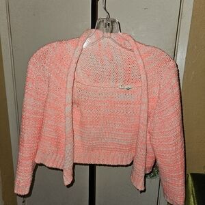 Anthropologie Moth Cropped Open-Front Sweater